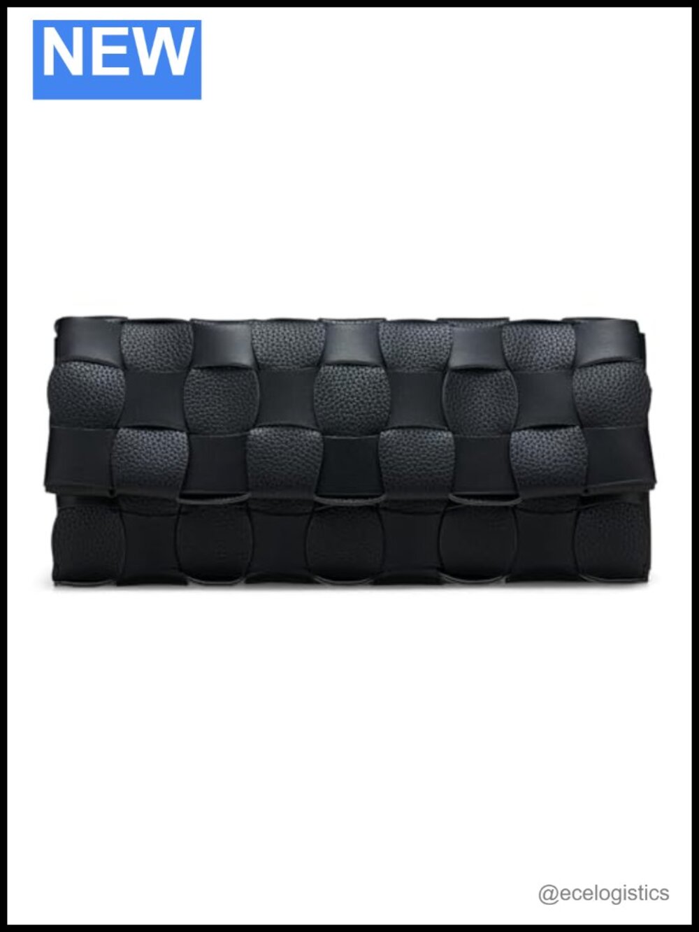 Glitter Woven Clutch with Detachable Chain Strap, Evening Bag